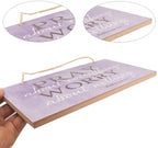 Ergonflow Pray About Everything Wooden Sign Decor 9.5' By 5.75' 41-250 (Premium Edition)