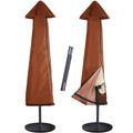 Nettypro Umbrella Cover Outdoor Patio Waterproof Market Umbrella Cover Up To 12 Feet Outdoor Umbrella, Brown