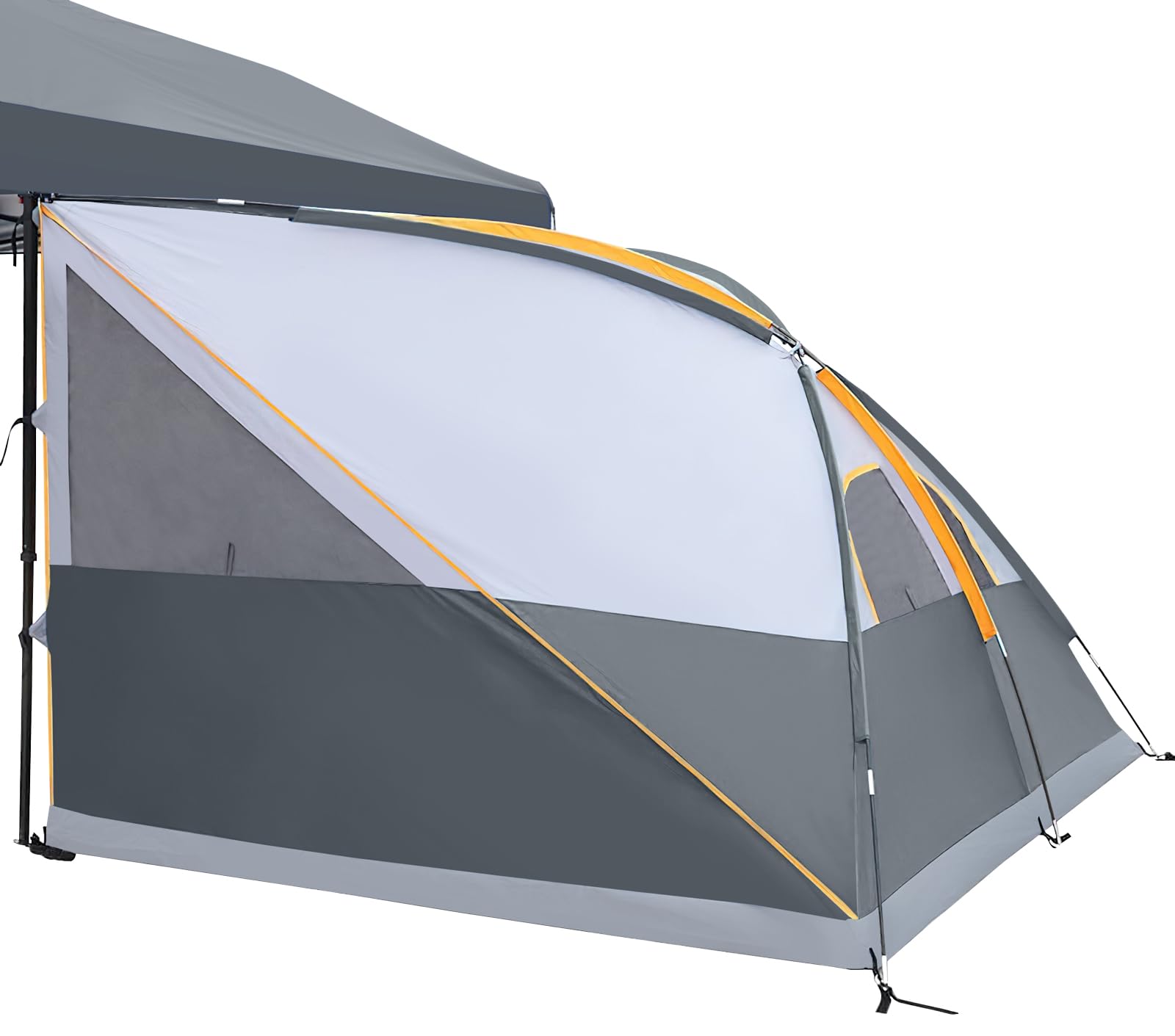 UNP Camping Cube | Pop Up Canopy Side Tent for 10 x 10 Canopies Tent Easy Set Up Gazebo Gray (Canopy/SHELTER NOT Included)