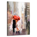 RUISHI Canvas Prints Wall Art Modern Romantic Canvas Painting Pictures Lovers with Red Umbrella for Bedroom Living Room Wall Dec
