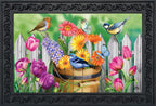 Briarwood Lane Birds And Blooms Spring Doormat Floral Indoor Outdoor 30' X 18'