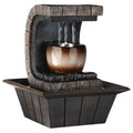 Ok Lighting 1-Light 10 In. Antique Chrome Fountain