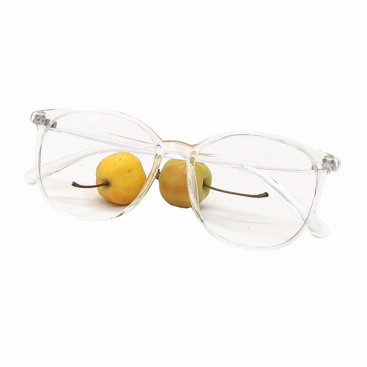 Reading Glasses Anti Blue Light Blocking Reader Oversized Frame For Women Men For Mid Big Face Anti Eyestains Crystal 0