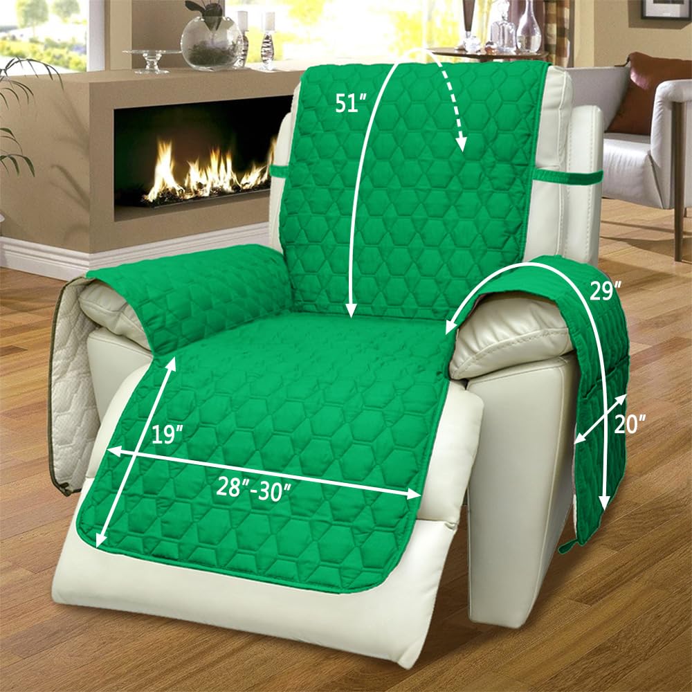 Rbsc Home Recliner Chair Cover 100% Waterproof Slipcovers Anti-Slip Small Recliner Slipcovers For Pets Baby Dogs Cats Washable P