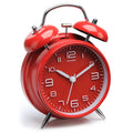 Peakeep 4 Inches Twin Bell Loud Alarm Clock for Heavy Sleerpers, Backlight, Battery Operated Old Fashioned Alarm Clock for Bedro