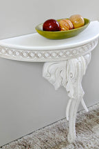 International Caravan Furniture Piece Windsor Carved Exotic Elephant Wall Table