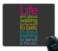 Smooffly Gaming Mouse Pad Custom,Life Quotes Mouse Pad 9.5 X 7.9 Inch (240Mmx200Mmx3Mm)