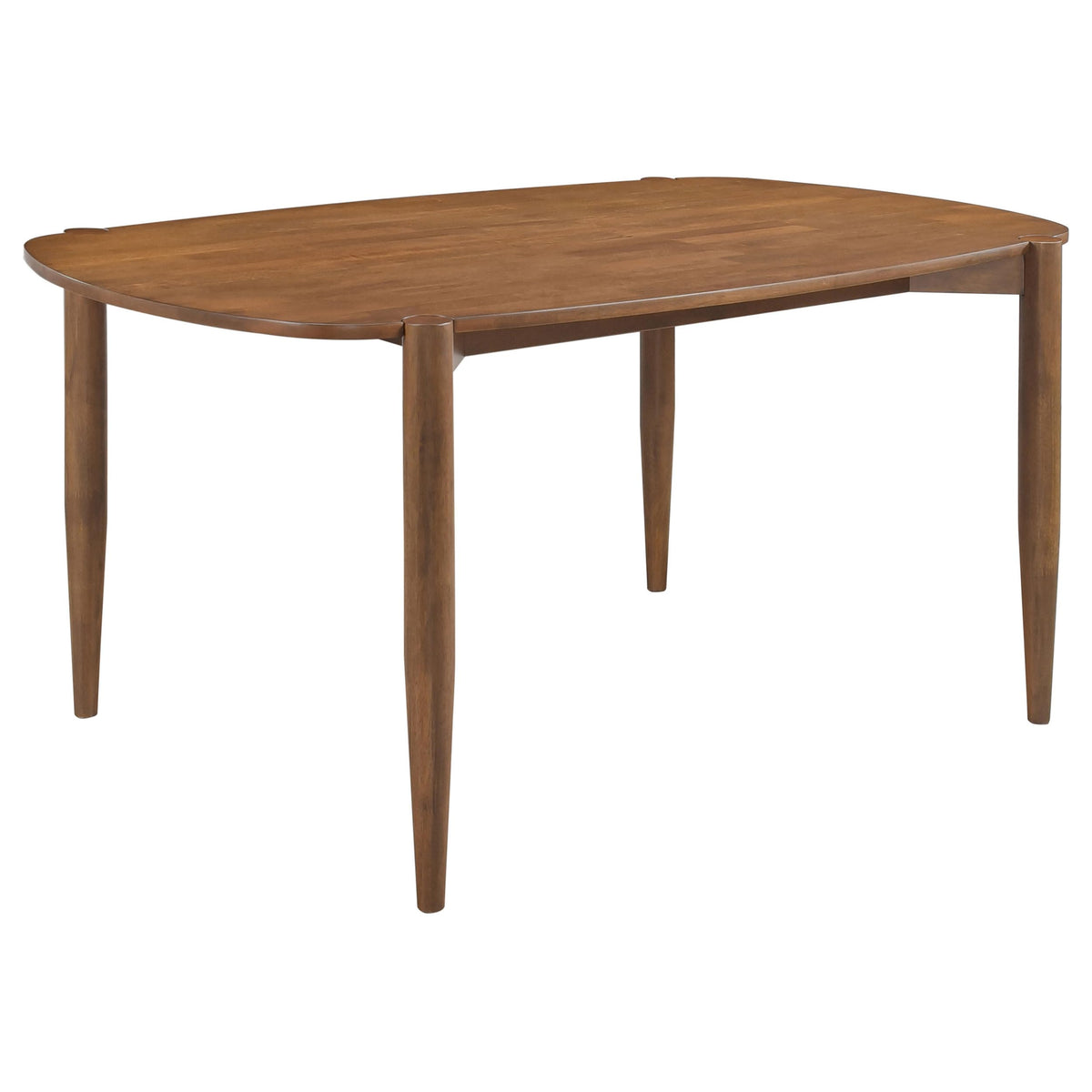 Coaster Home Furnishings Dortch Oval Solid Wood Dining Table Walnut