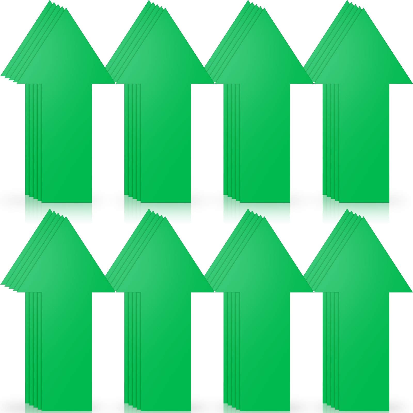 40 Pieces 8 Inch Arrow Sticker, Directional Arrow Sign Removable Adhesive Arrow Floor Decal Waterproof Arrow Marking Arrows Safe