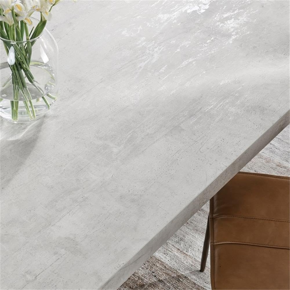 Kosas Home Durant 84&quot; Transitional Wood Dining Table in Antique White