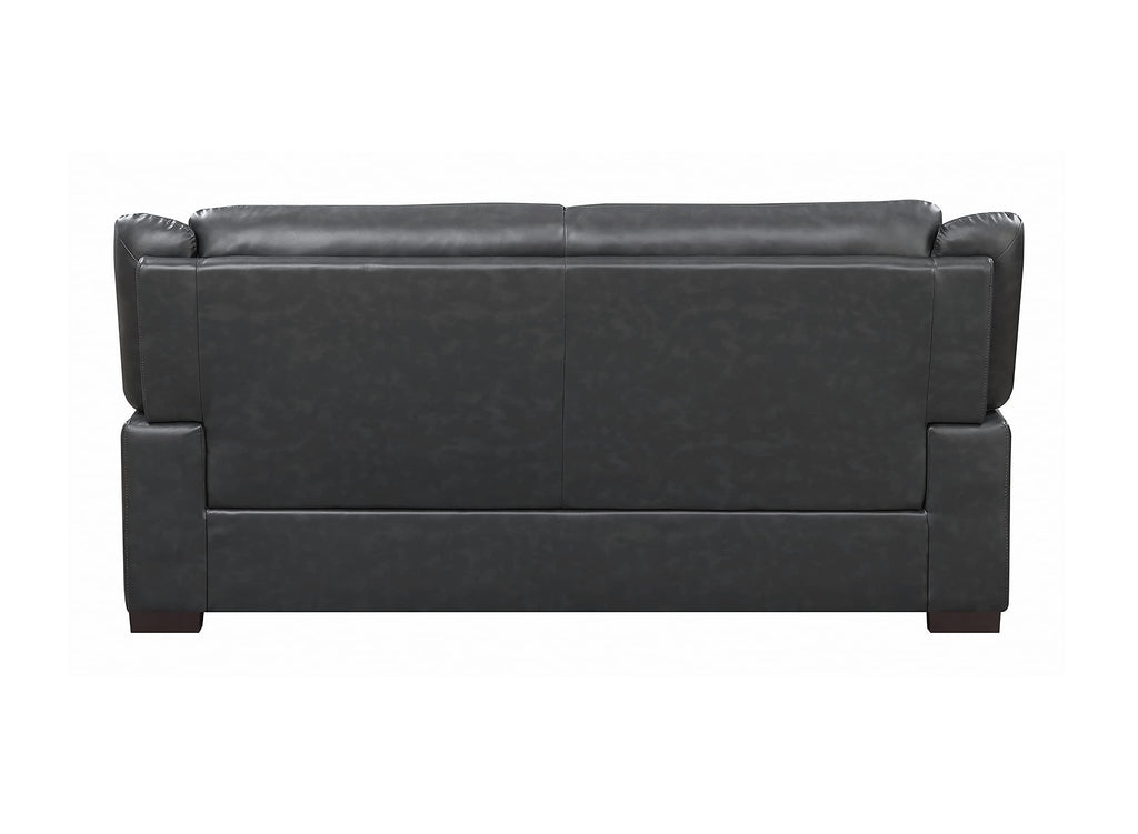 Coaster Furniture Sofa Gray Faux Leather Polyurethane 506591