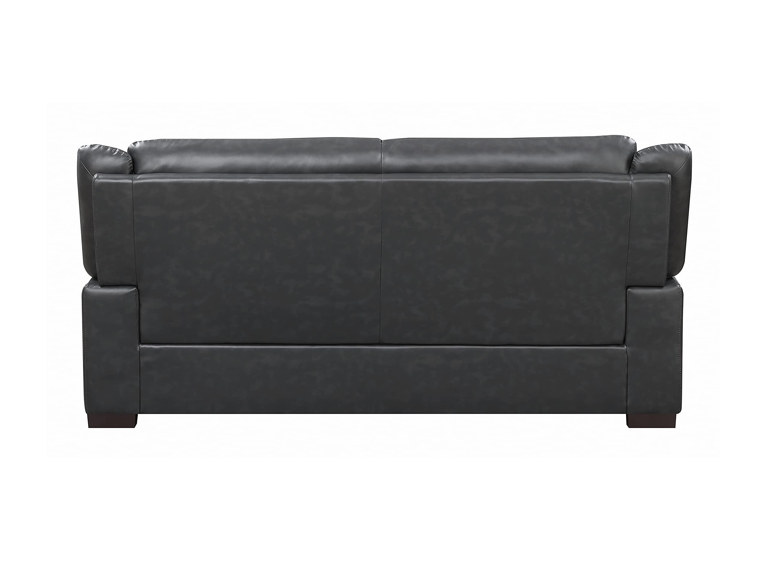 Coaster Furniture Sofa Gray Faux Leather Polyurethane 506591