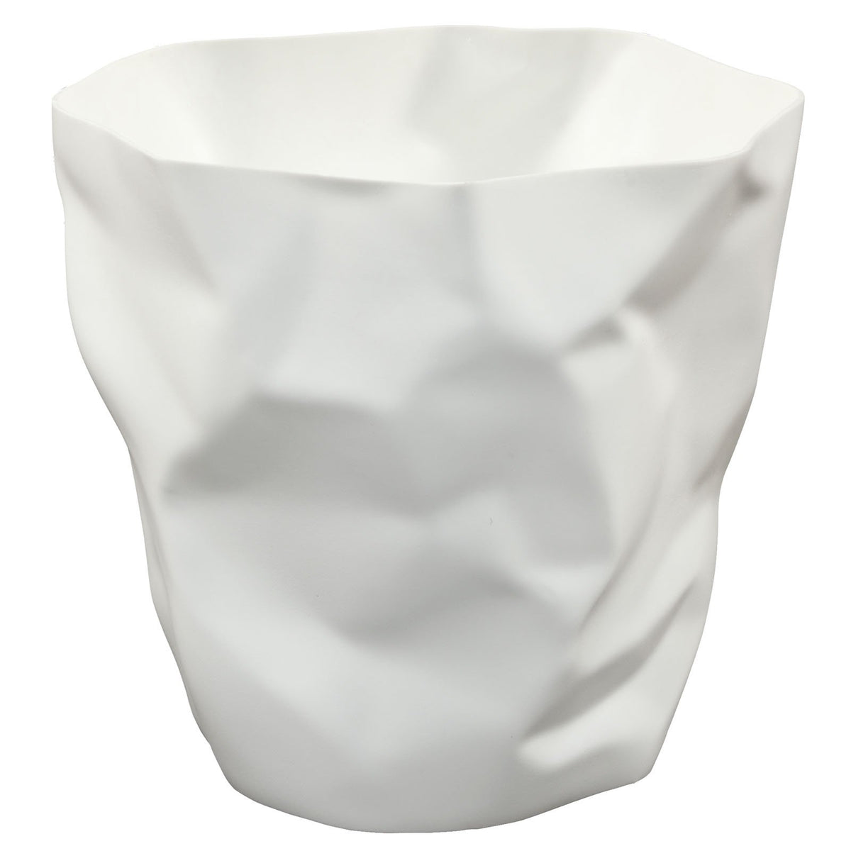 Modway Lava Trash Bin in White,12.5&quot; L x 11.5&quot; W x 11.5&quot; H