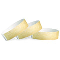 Wristco Gold Tyvek Wristbands For Events - 200 Count - Security Cuts & Tamper-Proof Design To Prevent Reuse - Premium-Grade Brac