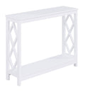 Convenience Concepts Diamond Console Table, White