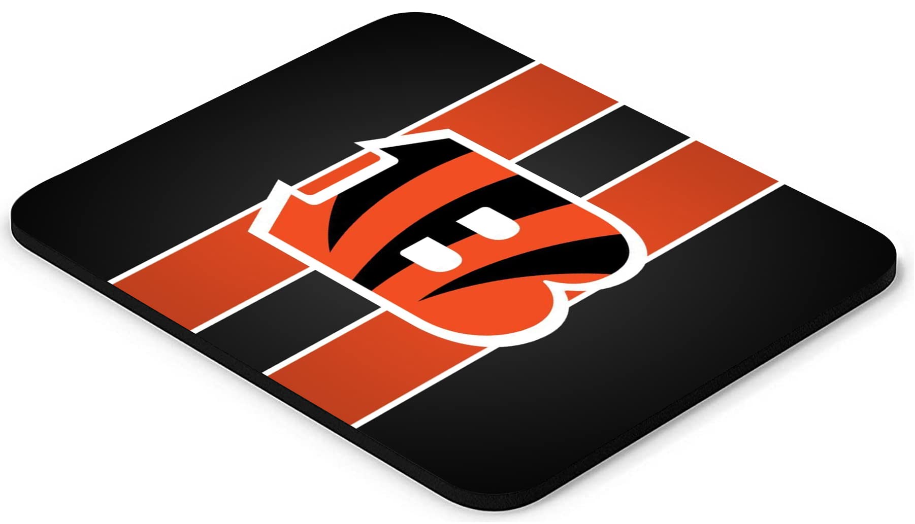 Gaming Mouse Pad, Sport Football Mousepad With Non-Slip Rubber Base For Laptop Computer Desktop Game Mat,Fans Gift Orange Stripe