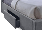 Baxton Studio CF8498-King-Grey Platform, King, Grey