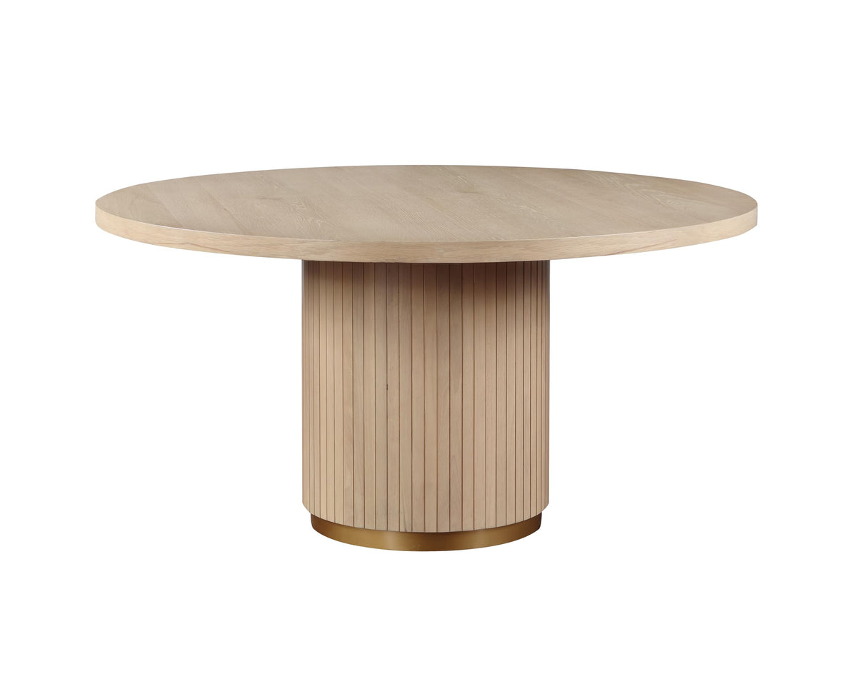 Lilola Living Caspian Oak Finish 59&quot; Wide Dining Table