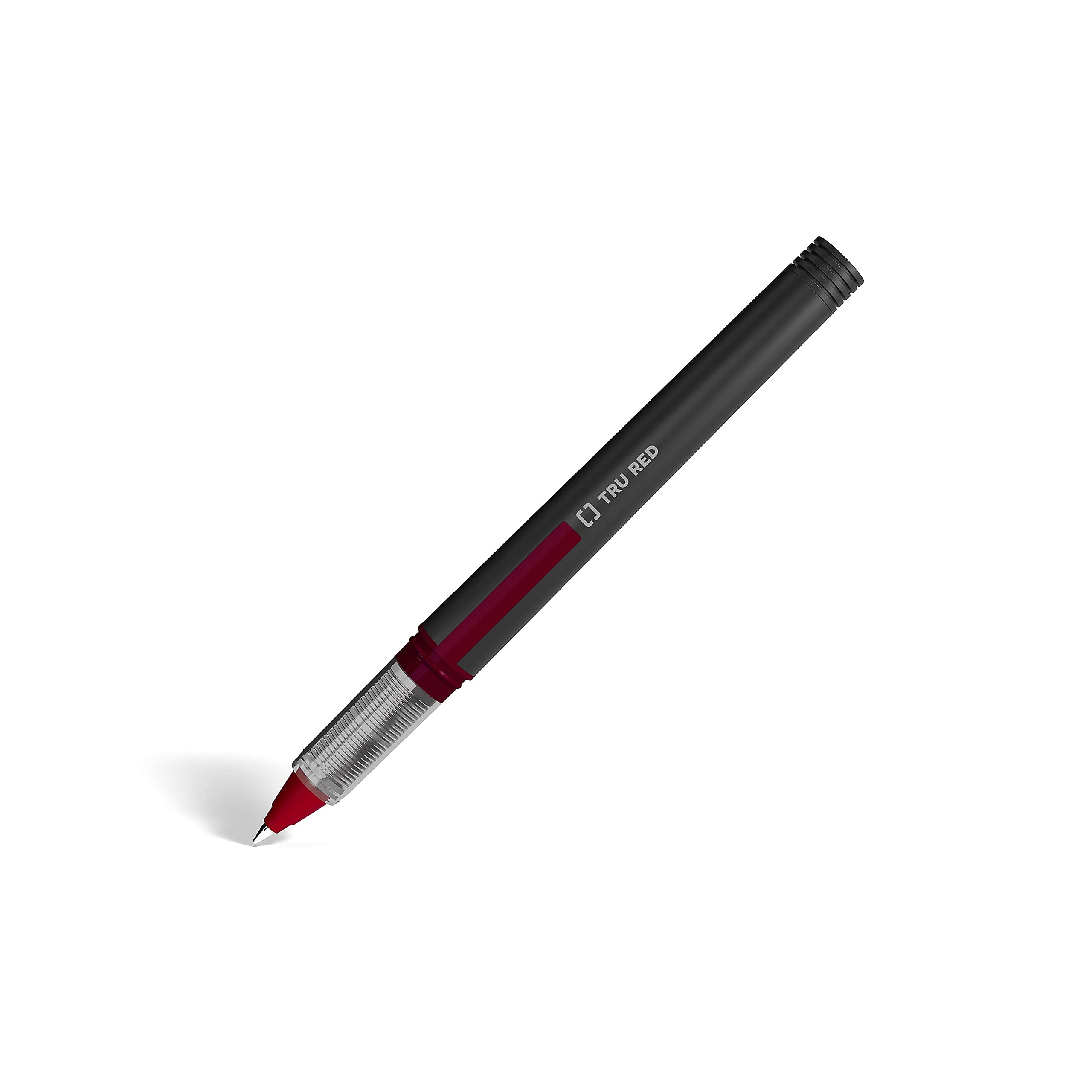 Tru Red Tr57323 Rollerball Pens, Fine Point, Red, Dozen/Pack