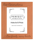 Gifts For All By Rachel Olevia Sentimental Photo Frame Five Generations One Family Many Hearts Wood Engraved 8x10 Portrait Pictu
