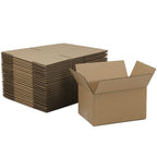 Sodissa 7X5X4 Inches Shipping Boxes, Brown Corrugated Cardboard Boxes For Small Bussiness, 25 Pack