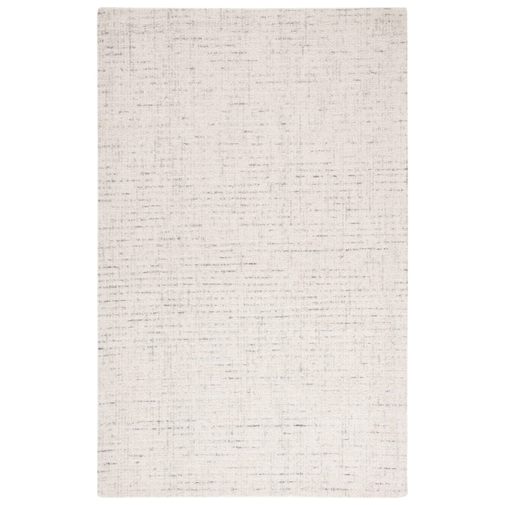SAFAVIEH Abstract Collection Area Rug - 6' x 9', Ivory & Light Grey, Handmade Wool, Ideal for High Traffic Areas in Living Room,