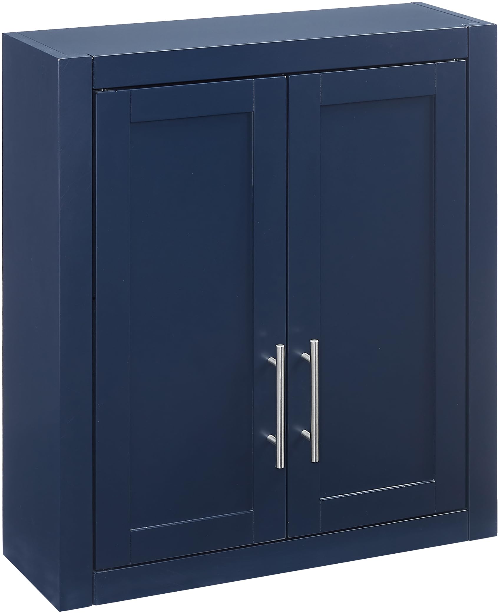 Crosley Furniture Savannah Wall Mounted Bathroom Storage Medicine Cabinet with Shelves, Navy