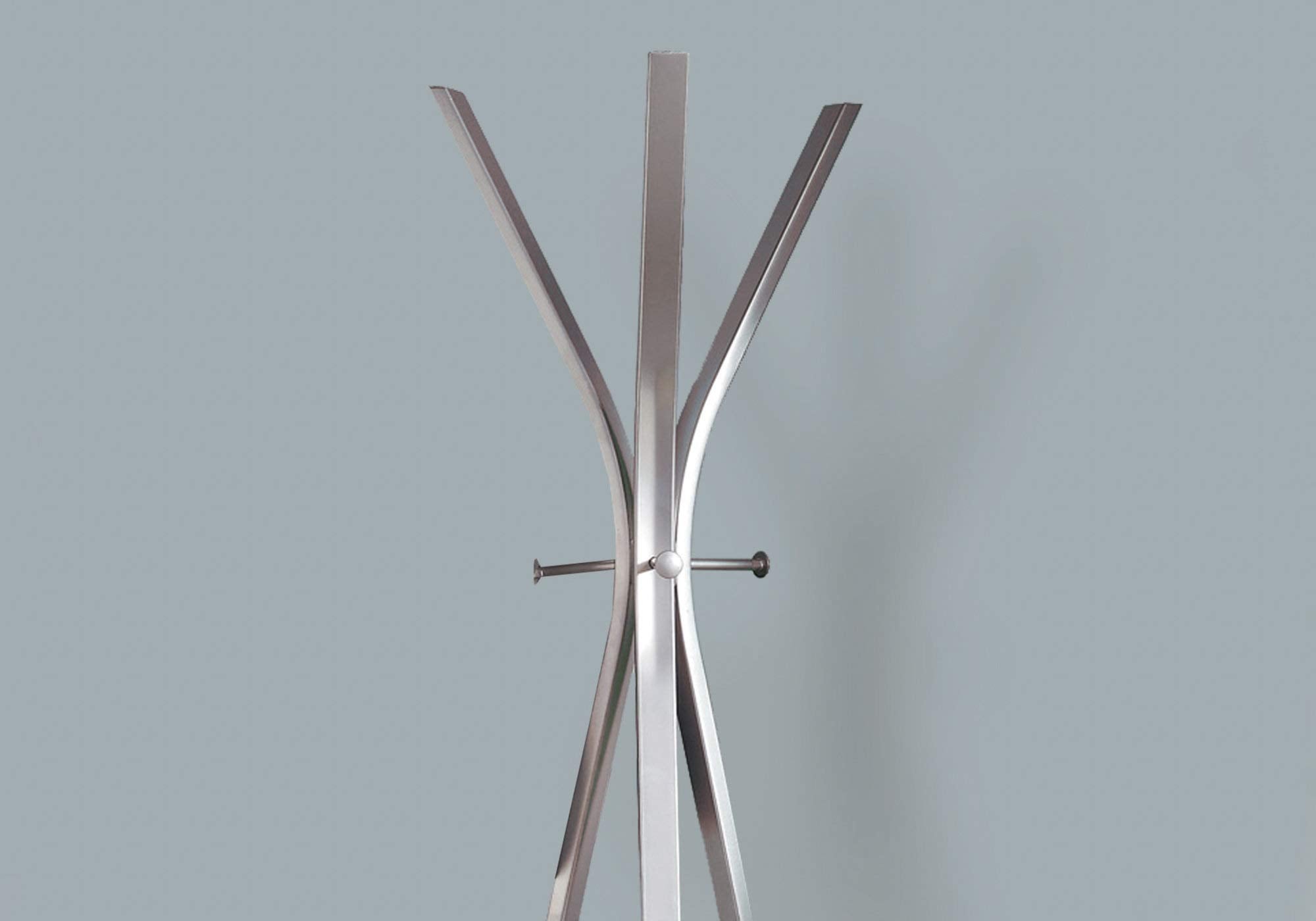HomeRoots Coat Rack - 72' H/Silver Metal Contemporary Style