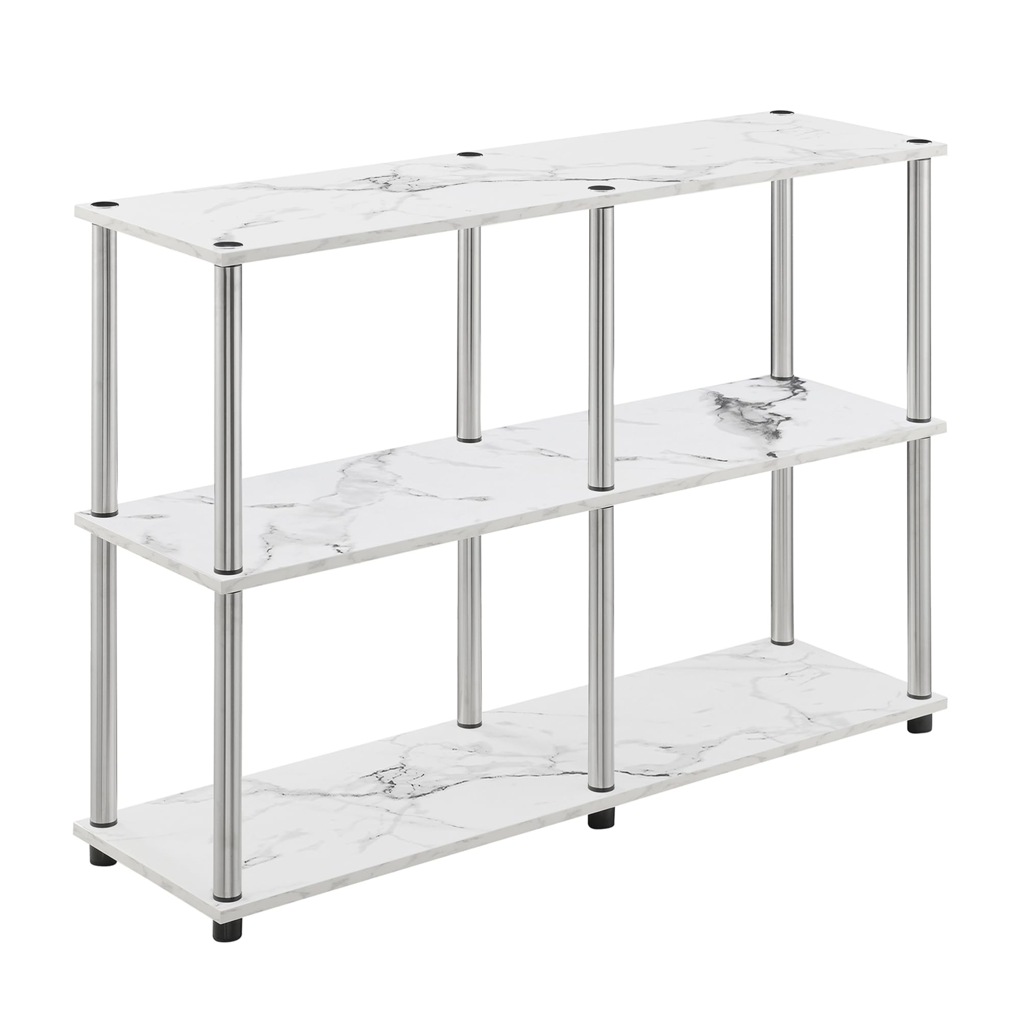 Convenience Concepts Designs2Go No Tools Contemporary Modern Table, Office Desk Extension, TV Entertainment Console, Den, Home L