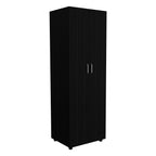 Teller 2 Piece Bedroom Set, Armoire + Shoe Rack, Black