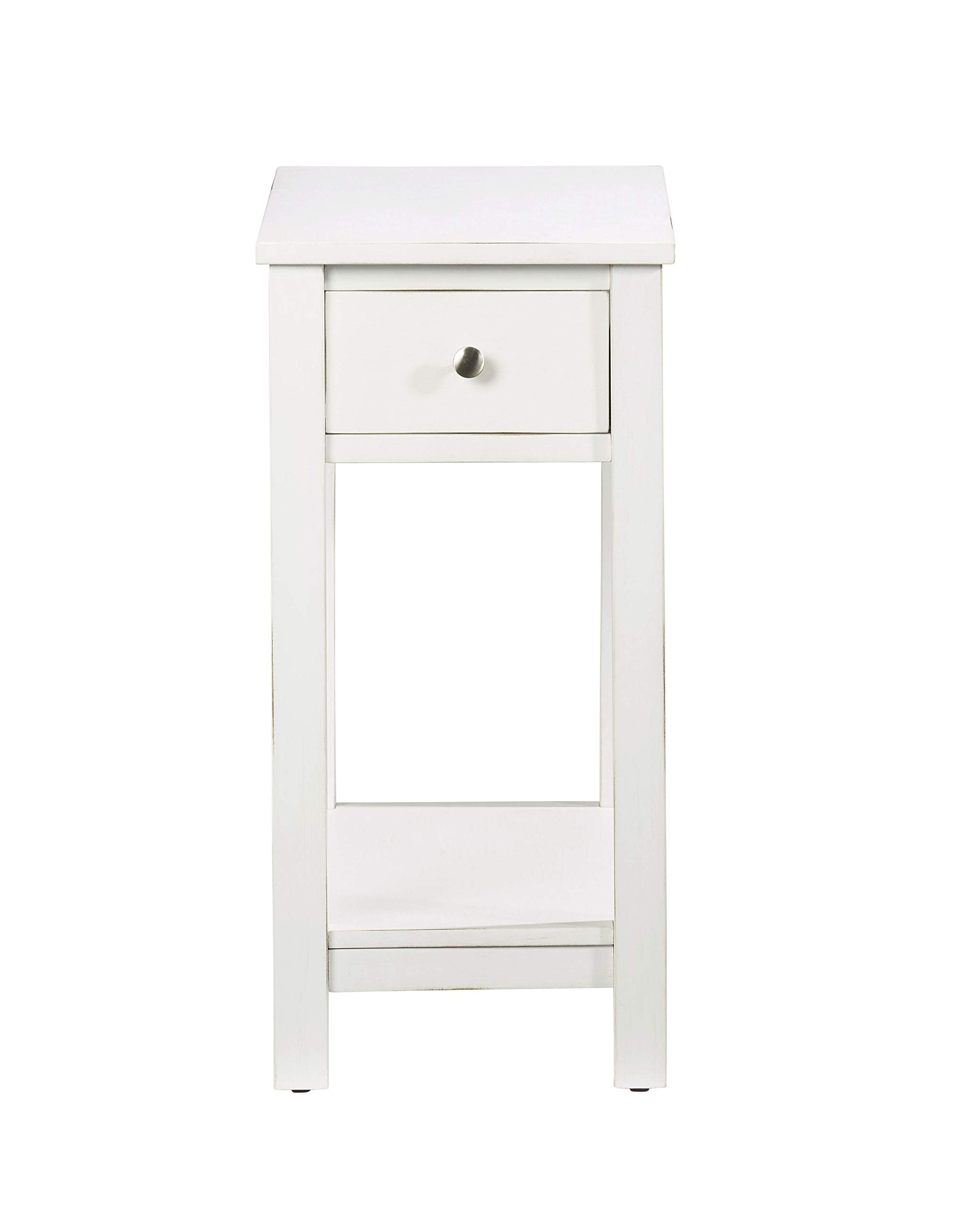 Progressive Furniture III Chairside Table, White