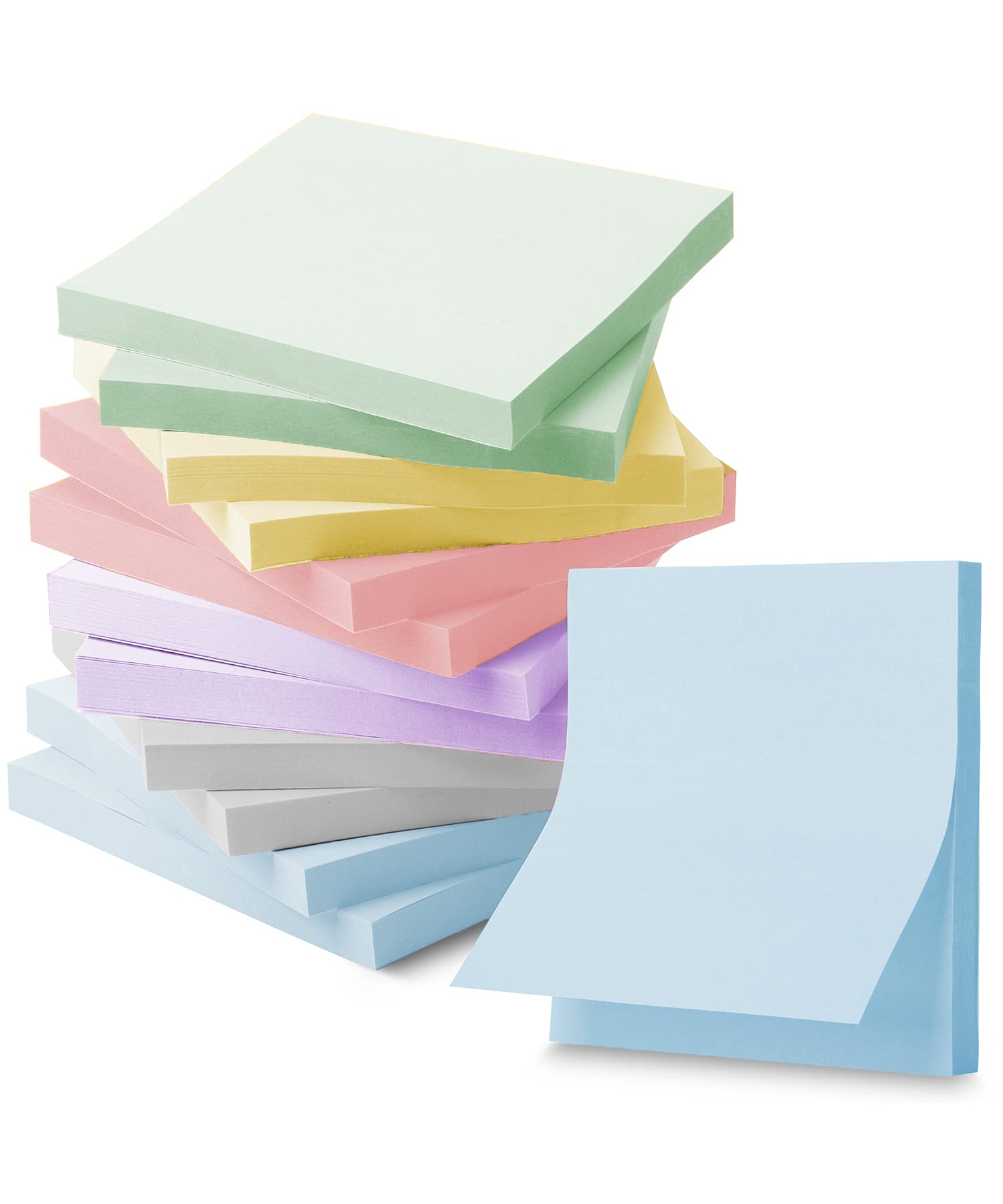 Mr. Pen- Sticky Notes, 3   X3   , 12 Pads, Morandi Colors Sticky Notes, Sticky Note, Self-Stick Note Pads, Sticky Pads Sticky No