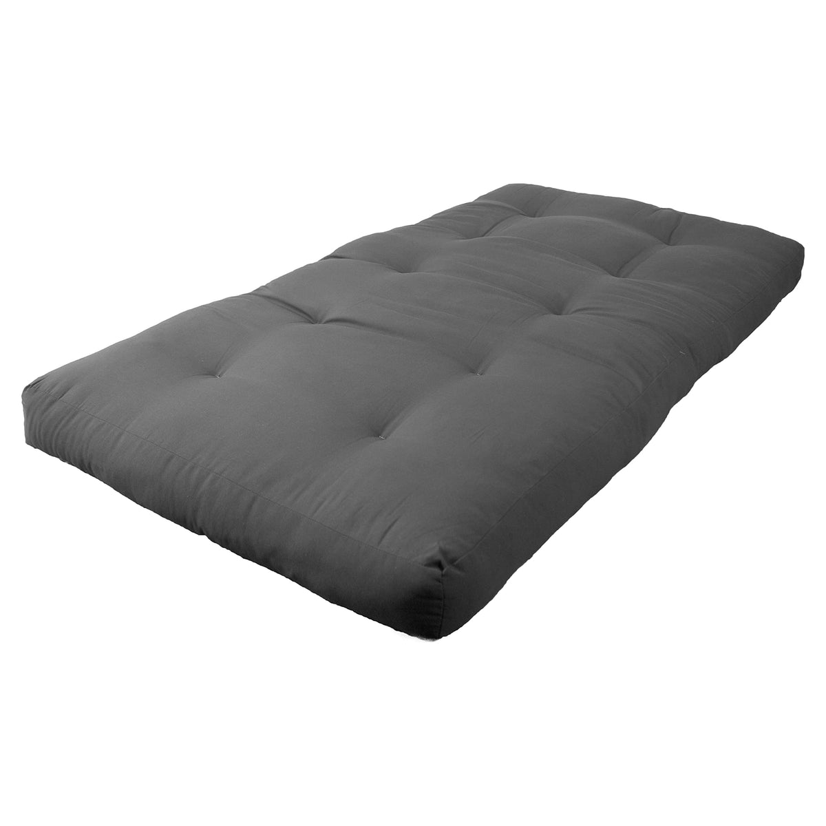 Blazing Needles Renewal 6&quot; Twill Futon Mattress, Twin, Steel Grey