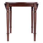Winsome Sorella Round Double Drop Leaf Dining Table, Walnut