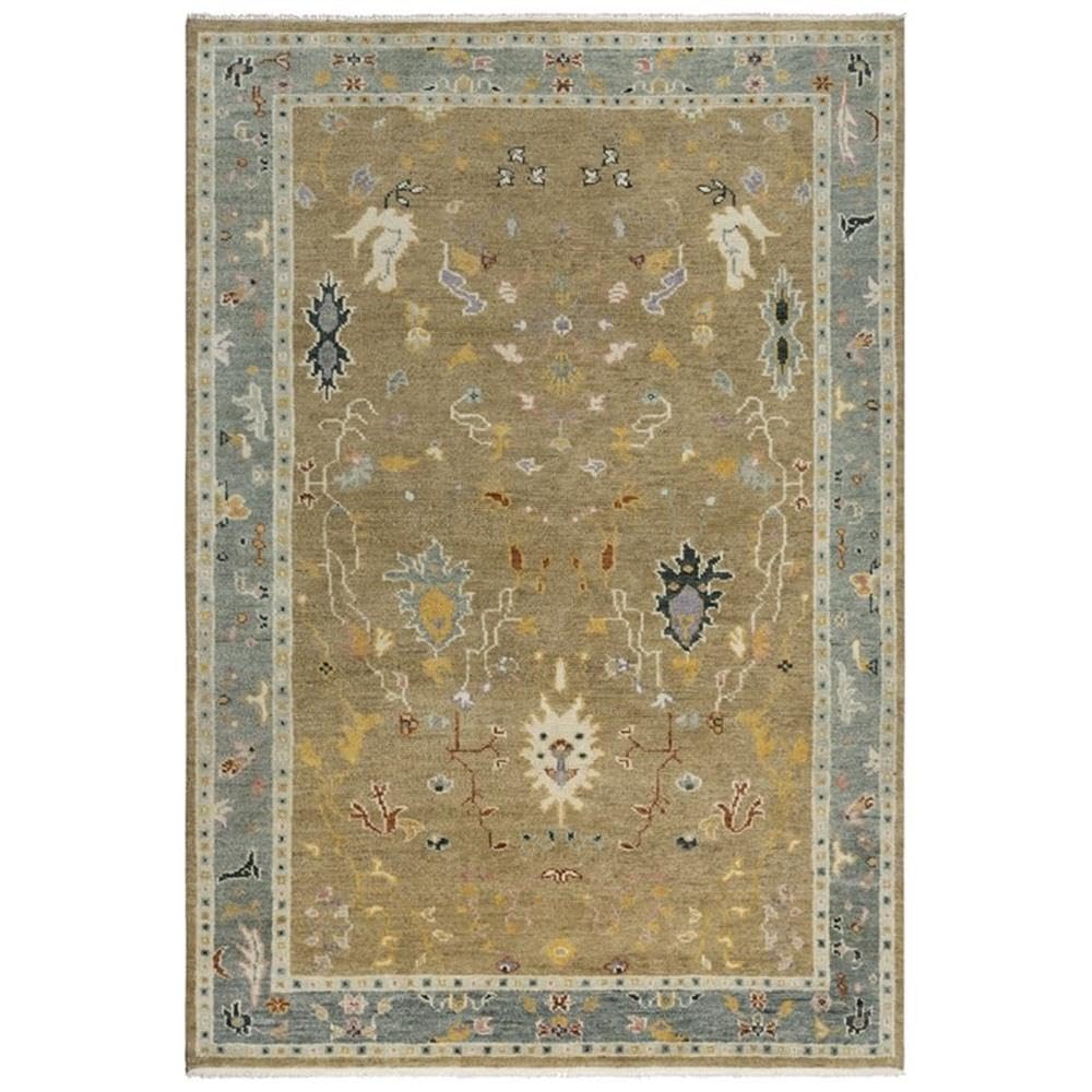 Muse 8' X 10' Abstract Taupe/Gray/Brown/Blue/Gray Hand Knotted Area Rug