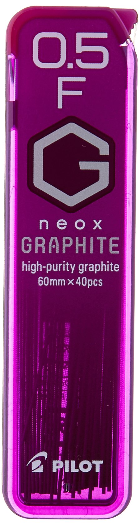 Pilot Mechanical Pencil Lead Neox Graphite 0.5Mm, F, 40 Leads (Hrf5G-20-F)