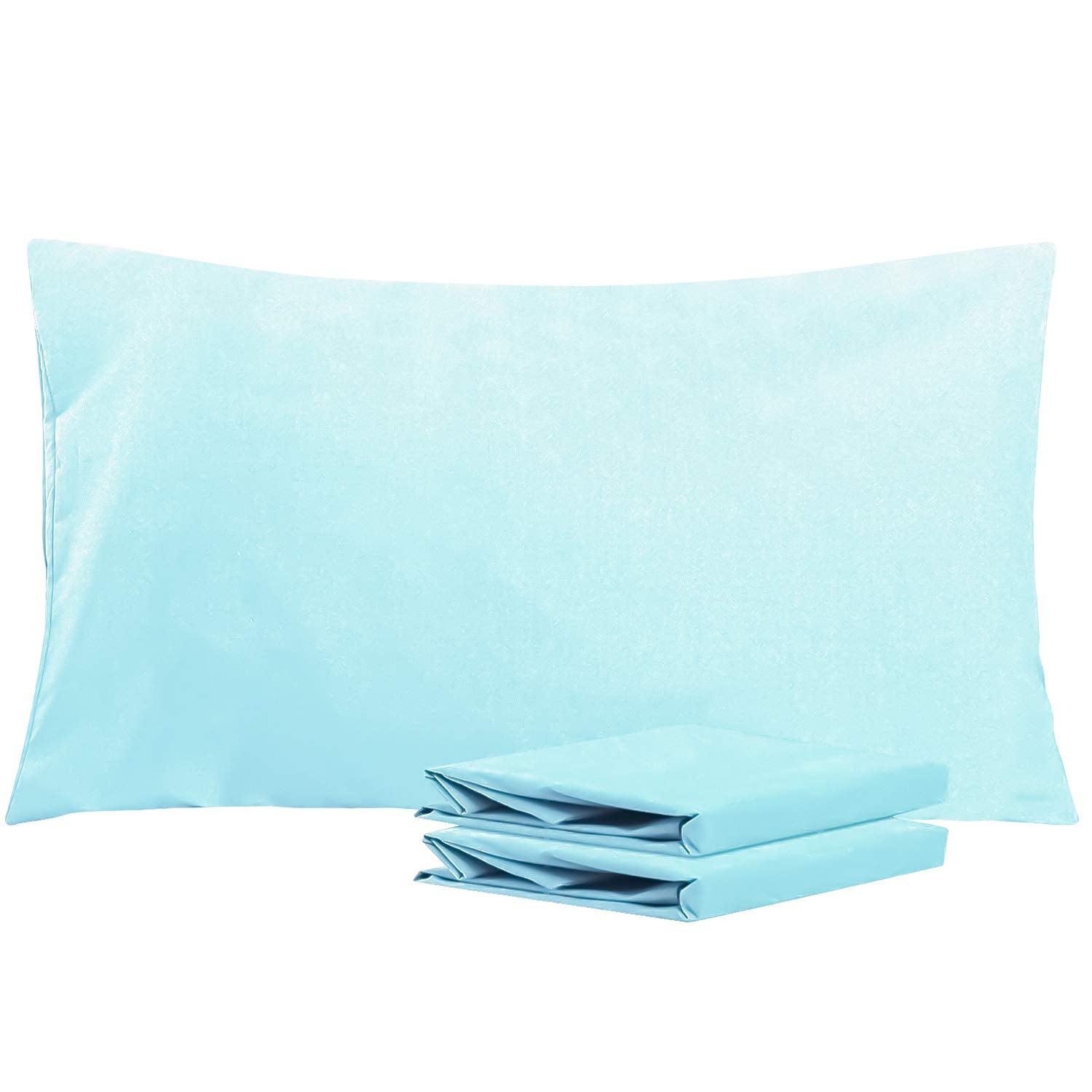 Ntbay King Pillowcase Set - 2 Pack Brushed Microfiber 20X36 Pillowcases - Soft, Wrinkle-Free, Fade-Resistant, Stain-Resistant, A