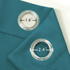 Lemomo Sea Teal Thermal Blackout Curtains/52 X 108 Inch/Set Of 2 Panels Room Darkening Curtains For Bedroom