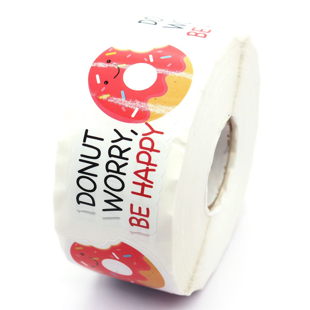 Donut Worry Be Happy Stickers,Thank You Stickers,Handmade Stickers,Small Shop Stickers,Envelopes Stickers For Small Business, On