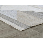 Kosas Home Tierney 60 X 96 Geometric Polyester Fabric Area Rug In Gray