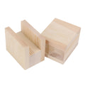 Doublelife SHANOER 4PCS Bed Furniture Risers Heavy Duty Wood Risers for Sofa Table and Chair 3.93x1.96x1.57inch