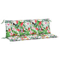 vidaXL Multicolor Garden Bench Cushions - Polyester Fabric - 2 pcs - 59.1x19.7x2.8 - with Hollow Fiber Filling and Non-Slip Desi