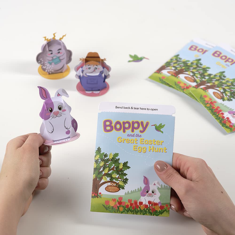 Lovepop Boppy And The Great Easter Egg Hunt Adventure Box - Easter Gift Basket Advent Calendar For Kids - 29 Mini Pop-Up Charact