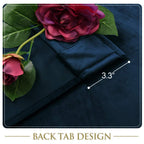 Stangh 108 Inches Navy Blue Velvet Curtains, Luxury Super Soft Thick Window Drapes For Bedroom, Privacy Sliding Door Curtains Ro