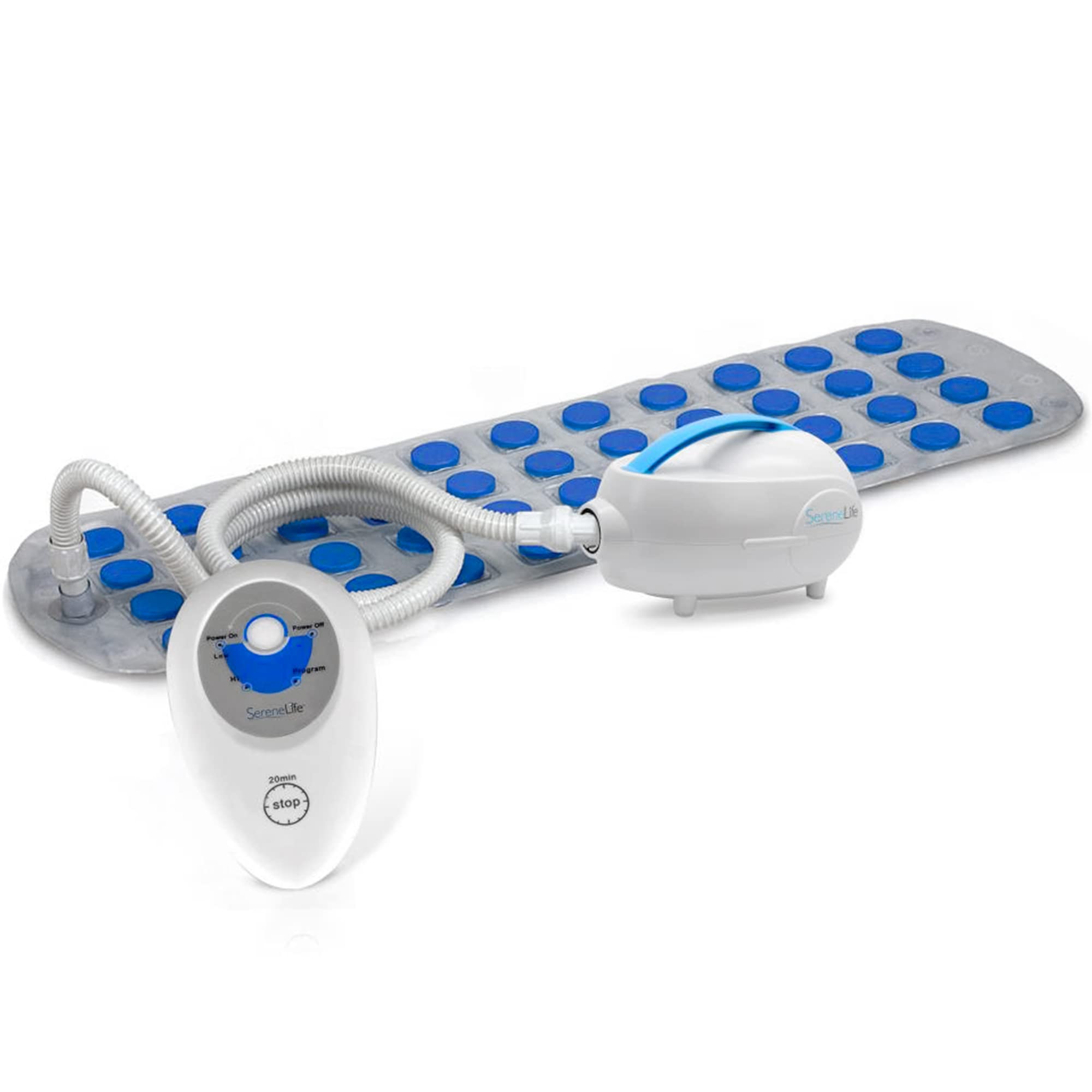 SereneLife Electric Bubble Massage Mat - Waterproof Massaging Spa, Full Body Bubbling Bath Thermal Massager Machine - Maintains 