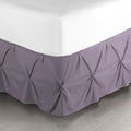 Nestl Grayish Purple Bed Skirt Twin Size, Pinch Pleat Twin Bed Skirt, 14' Inch Twin Bedskirt, Hotel Quality Grayish Purple Bed Skirts, Microfiber Bedskirt For Twin Bed, Grayish Purple Twin Bed Skirt