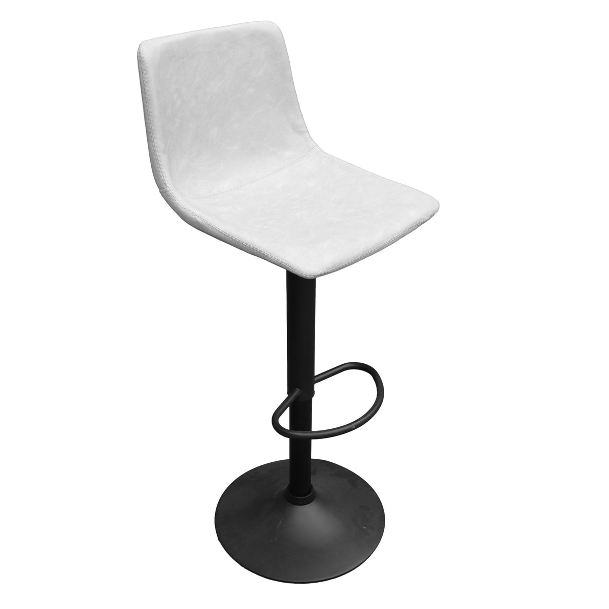 Tilbury Modern Adjustable Bar Stool With Footrest & 360Degree Swivel