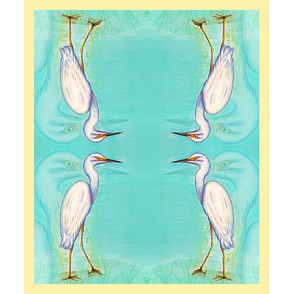Betsy Drake Bk025 Snowy Egret Throw