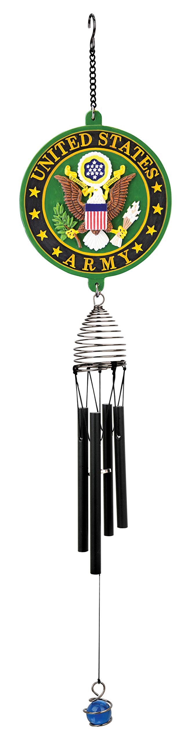 Red Carpet Studios 15171 Patriot Military Wind Chime, 21-Inch, Army
