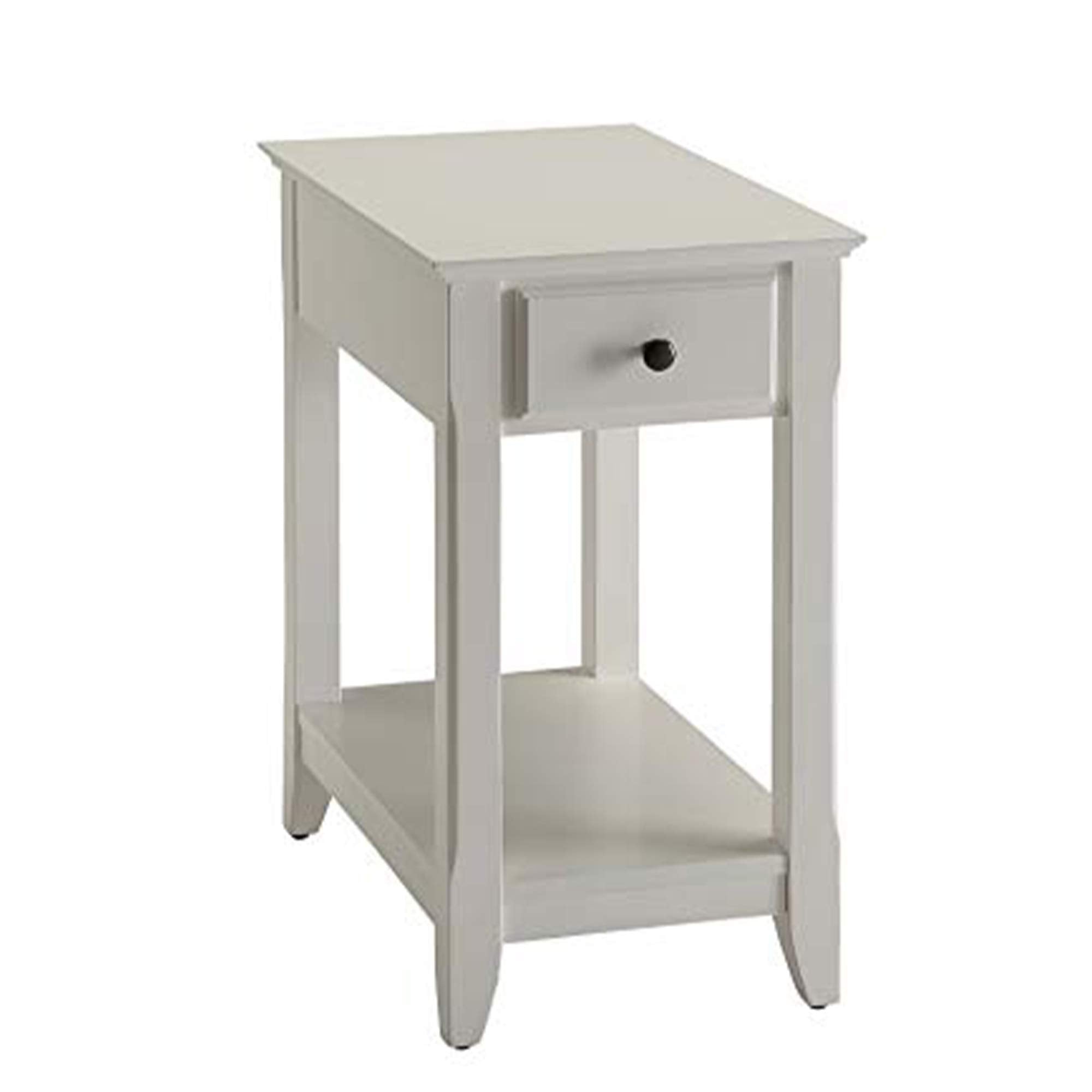 Benzara Side Table, White
